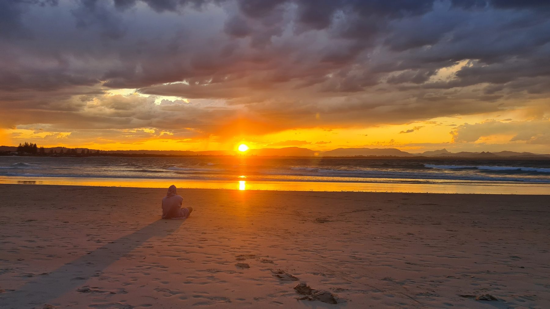 Rachel at one with the sunset Rachel at one with the sunset