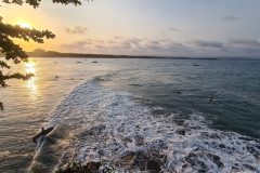 The surf spot from the rocks above